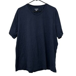 Amazon Essentials Men's Dark Blue V-Neck Tee, Size XXL